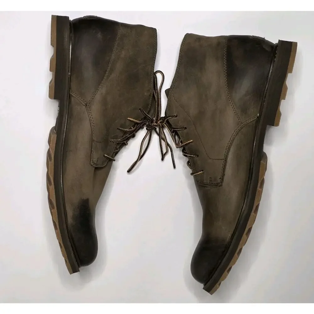 Sorel Men's Madson Chukka Waterproof Boots Dark Brown | Size 14 EUC